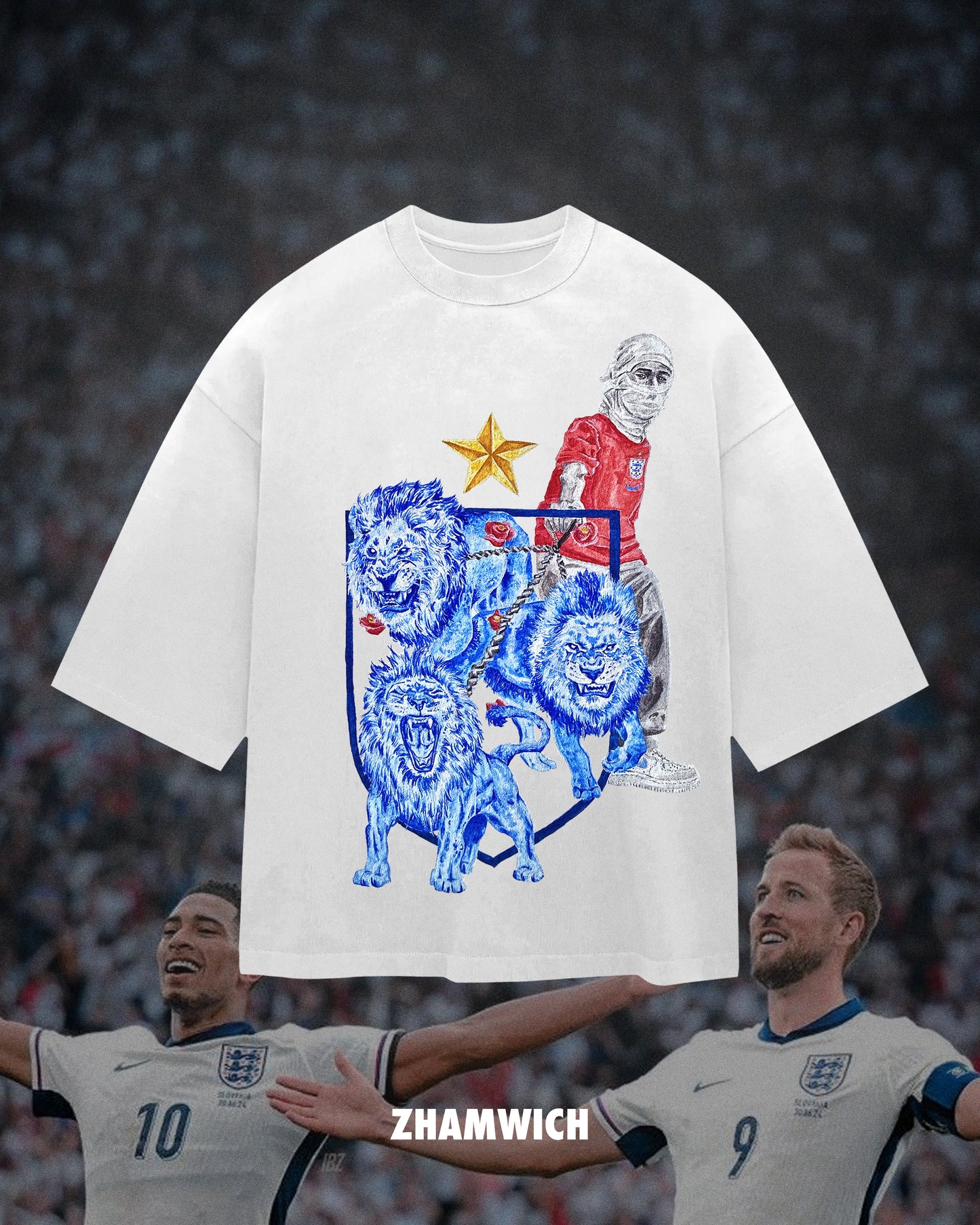 THREE LIONS TEE [WHITE]